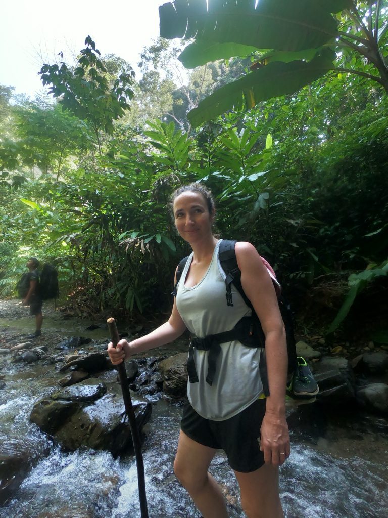 My jungle walking stick, definitely necessary! Jungle trek Sumatra Indonesia