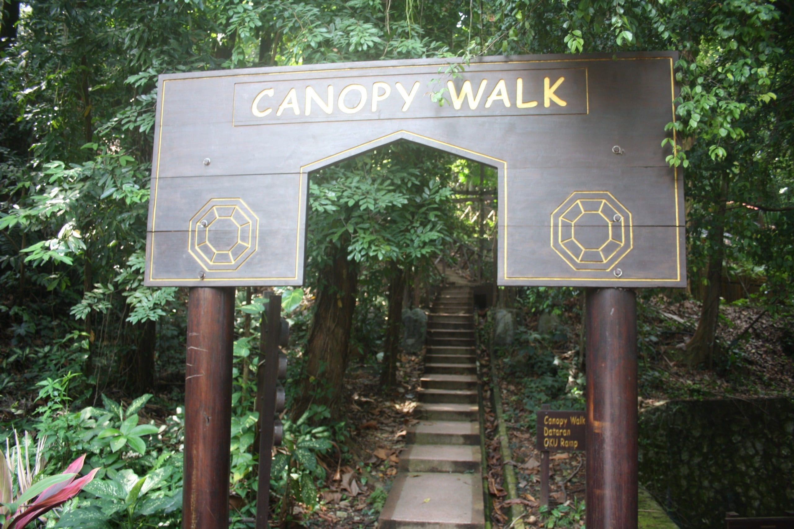 The entrance to the Canopy Walk in the KL Eco Park
