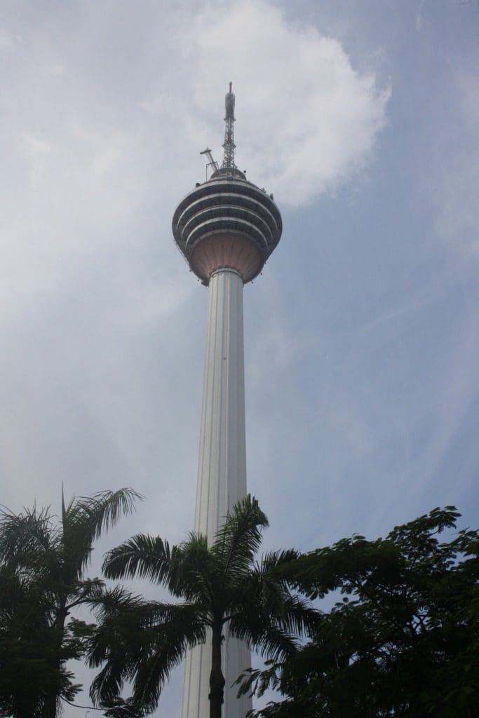 KL Tower from the bottom, incredible 360 degree city views from the top