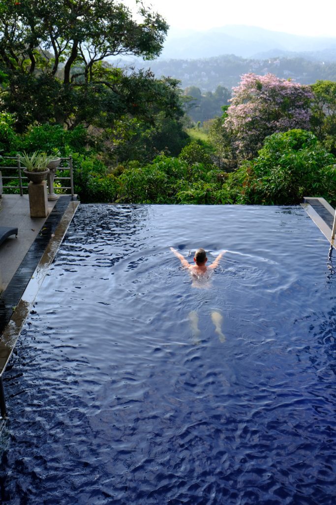Theva Residency Kandy has an epic infinity pool overlooking the hills