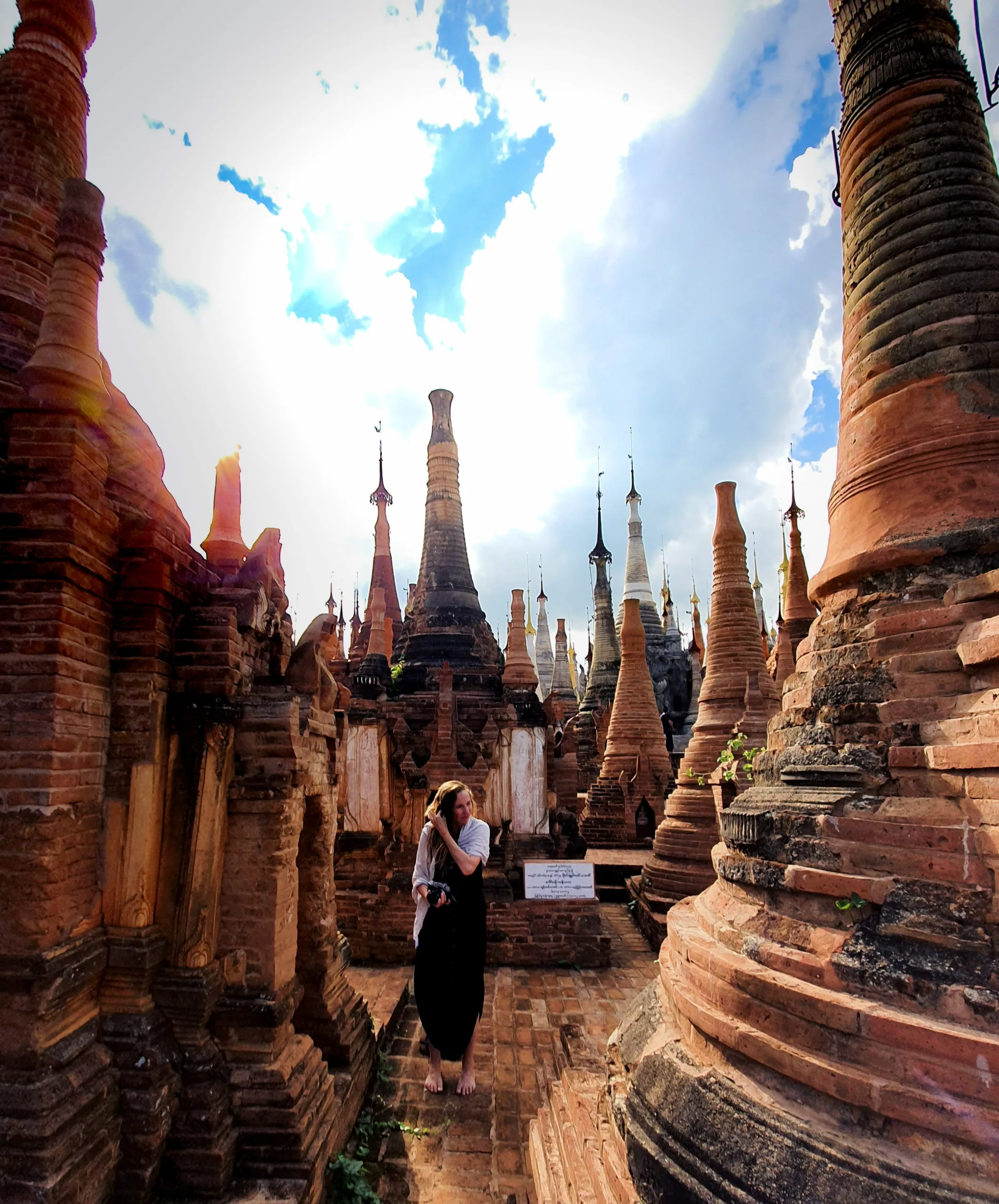 Indein temples that are accessed from Mandalay