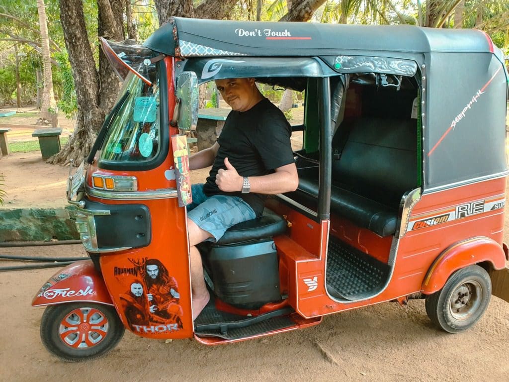 Driving a Tuk Tuk around Sri Lanka