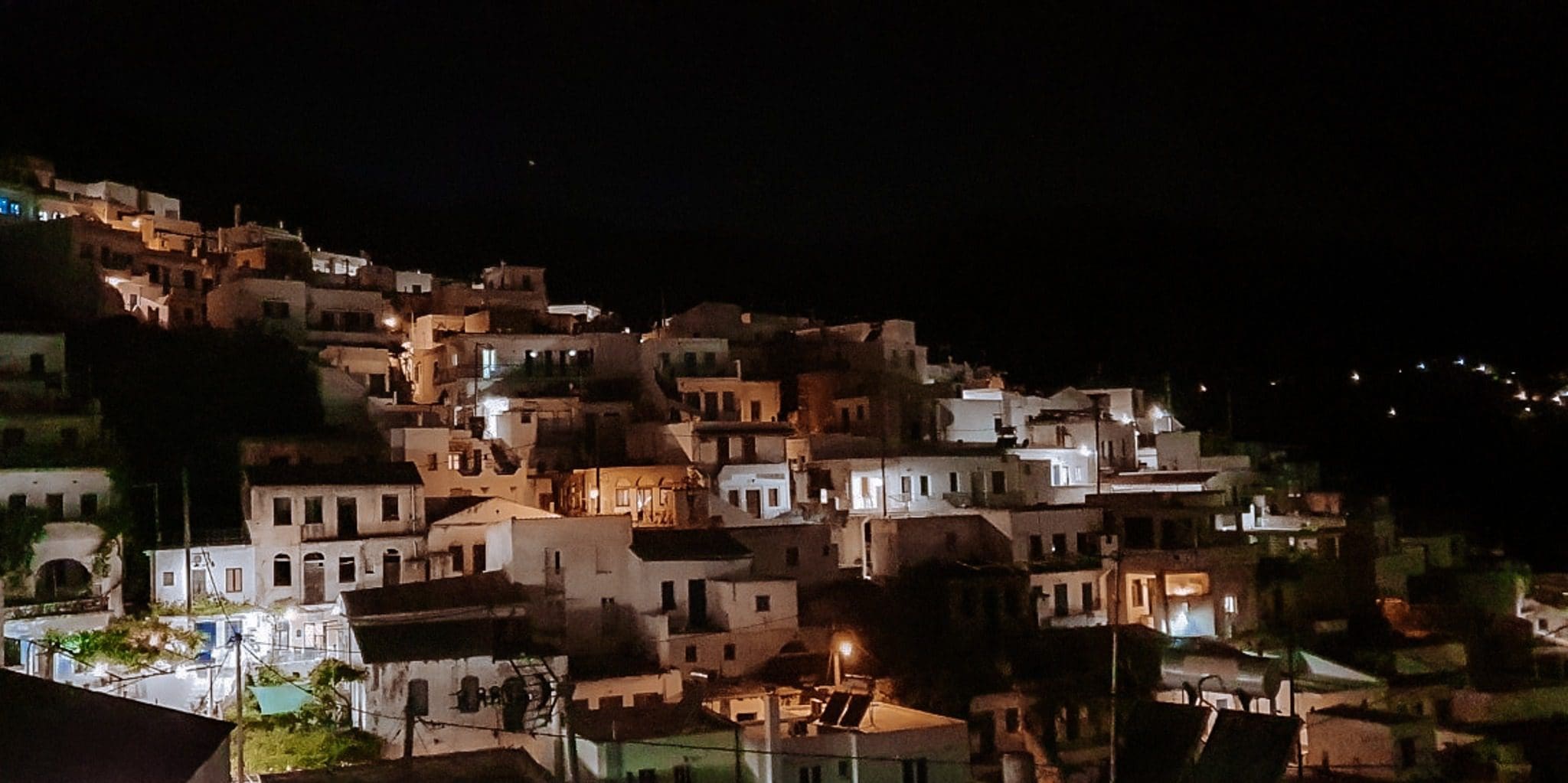 Village lights of Koronos