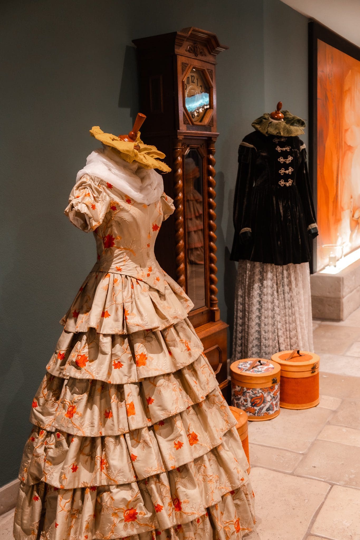 Beautiful dresses from yesteryear on display in Hotel Sonne