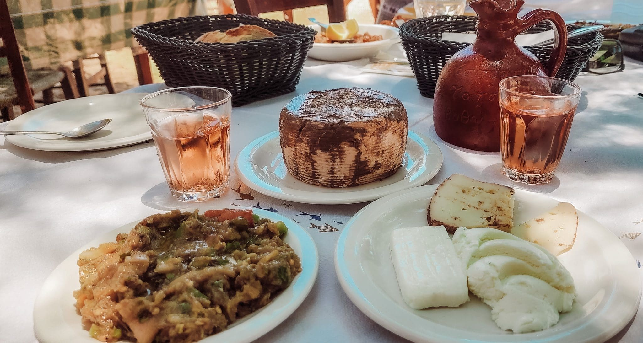 Cheese plate at Tsikali restaurant Sifnos