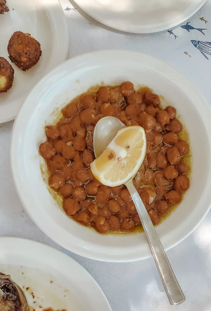 The chickpea stew, Revithia at Tsikali restaurant Sifnos