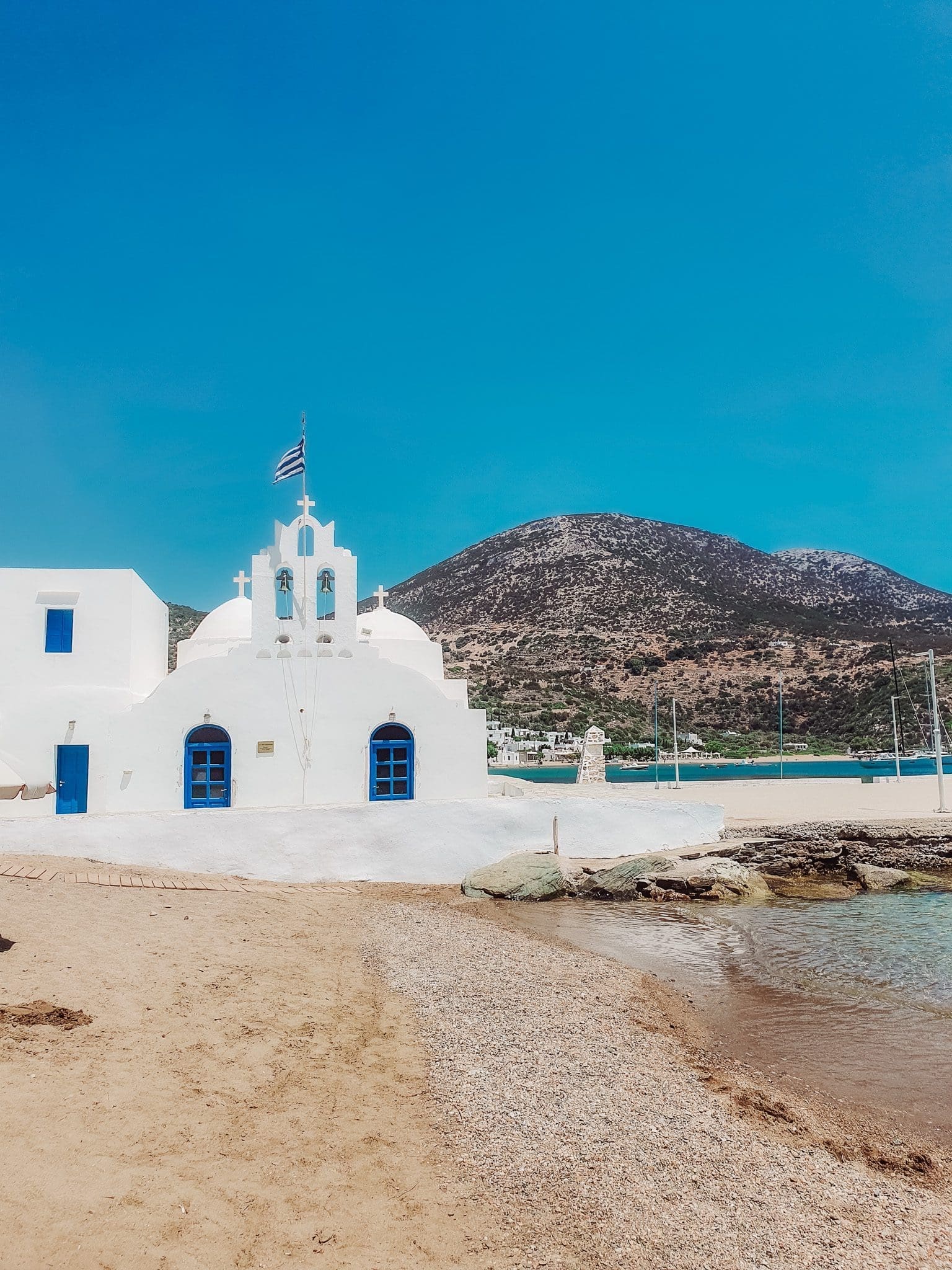 Church at Vathi Beach Sifnos