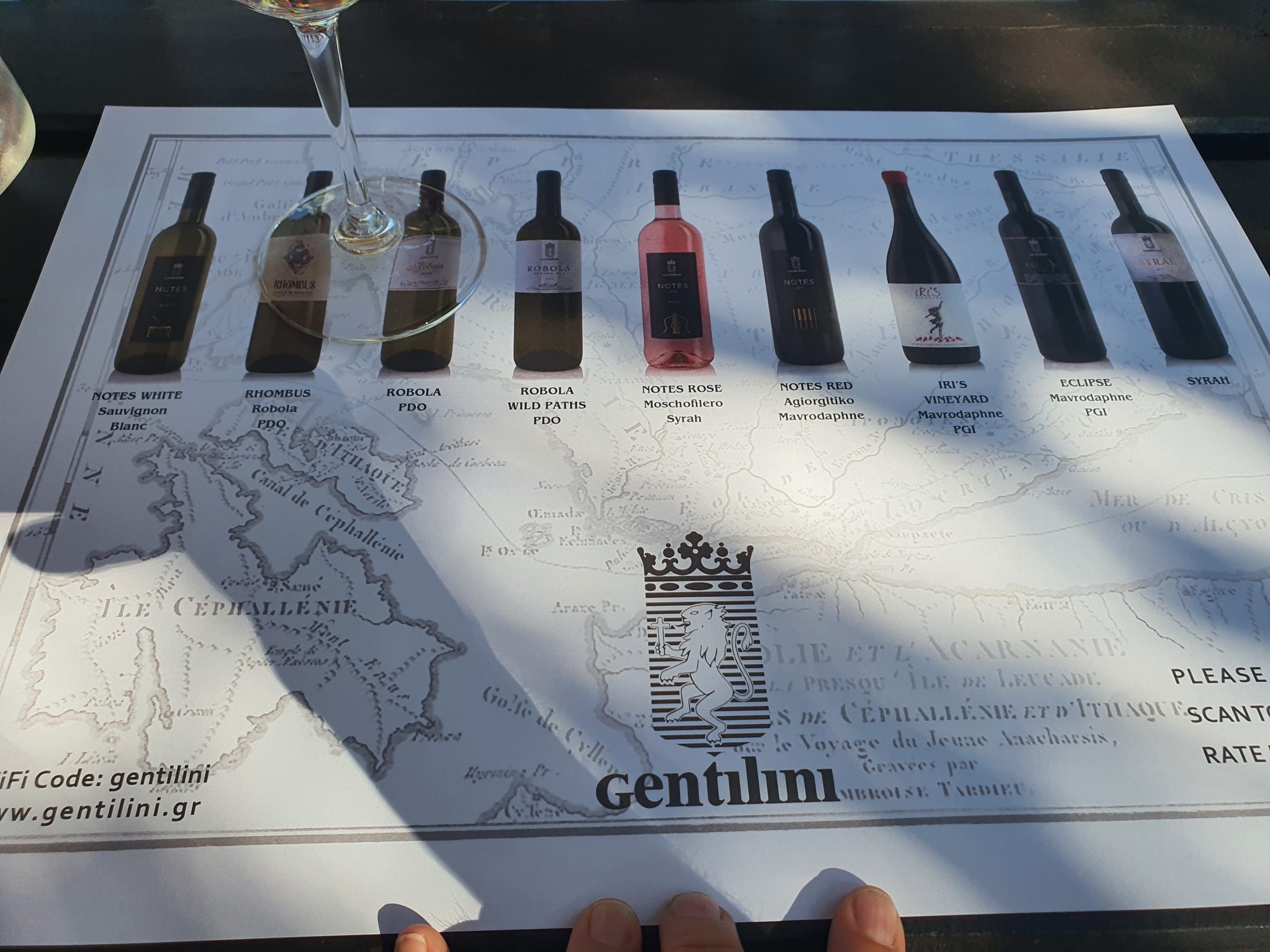 The Gentilini Winery tasting