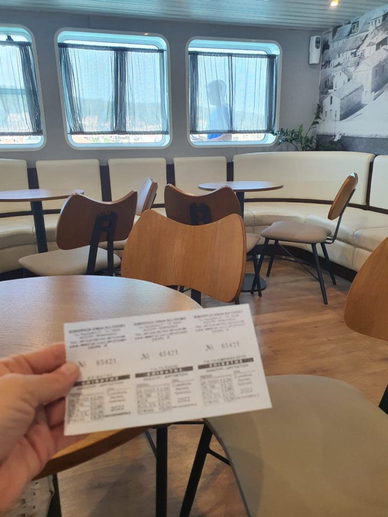 Ferry ticket to Luxouri