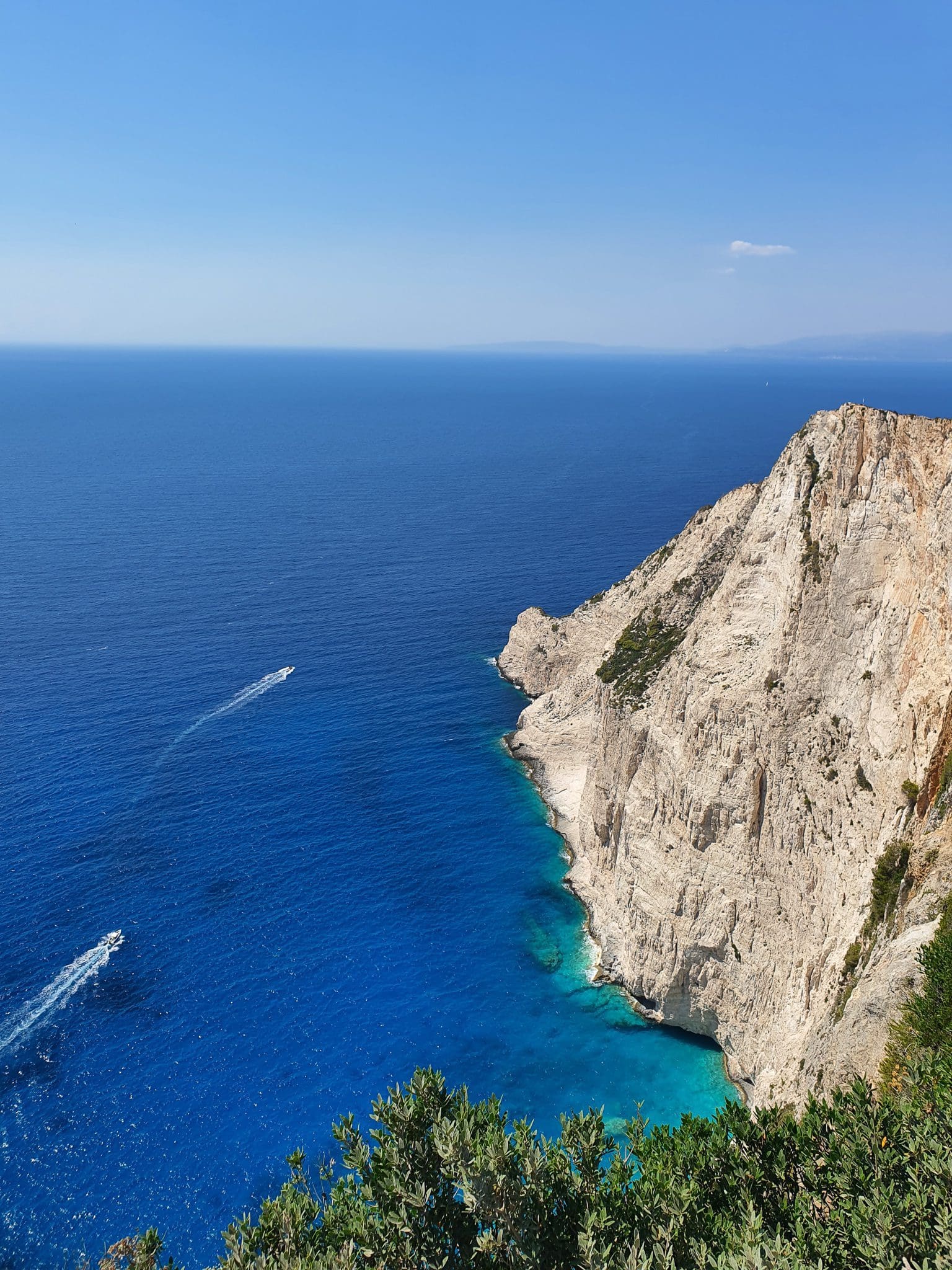 Views from Zante shipwreck viewpoint