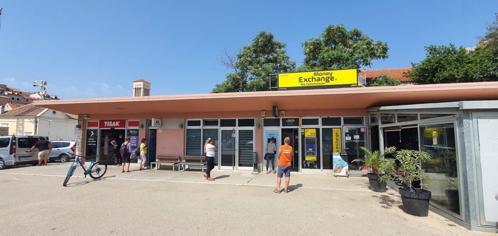 Supermarket in Hvar Town where you will find the bus shelter