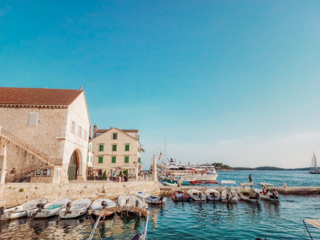 Hvar waterfront and harbour