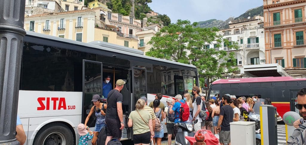 SITA Bus Sorrento to Positano, cheapest way to get to Positano