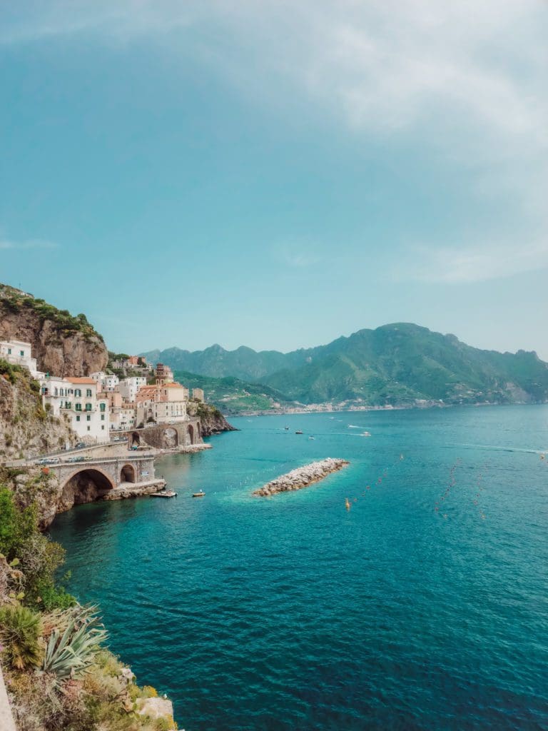View of Atrani from Amalfi-Best things to do in Amalfi