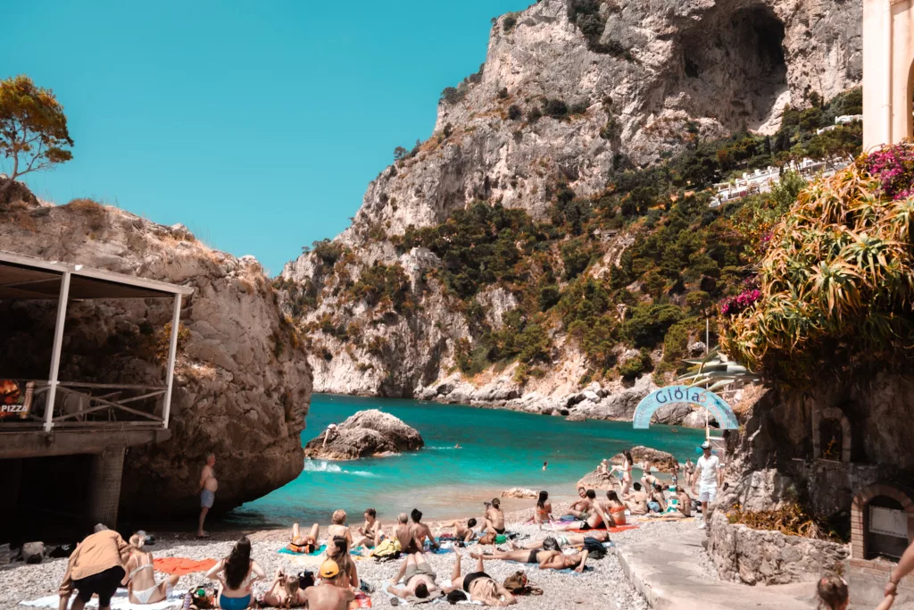 Marina Piccola Beach Capri Italy