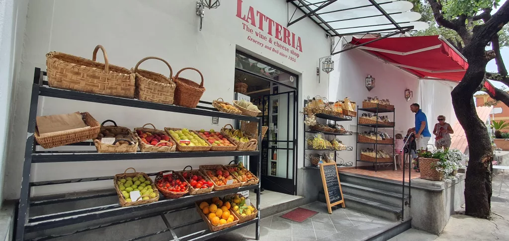 Latteria Mini Market positano on a budget