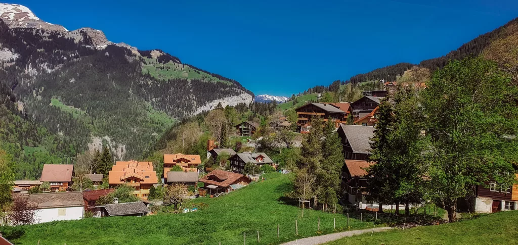 Cute Wengen town