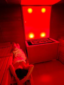 infra red sauna at Movenpick Amsterdam best place to stay