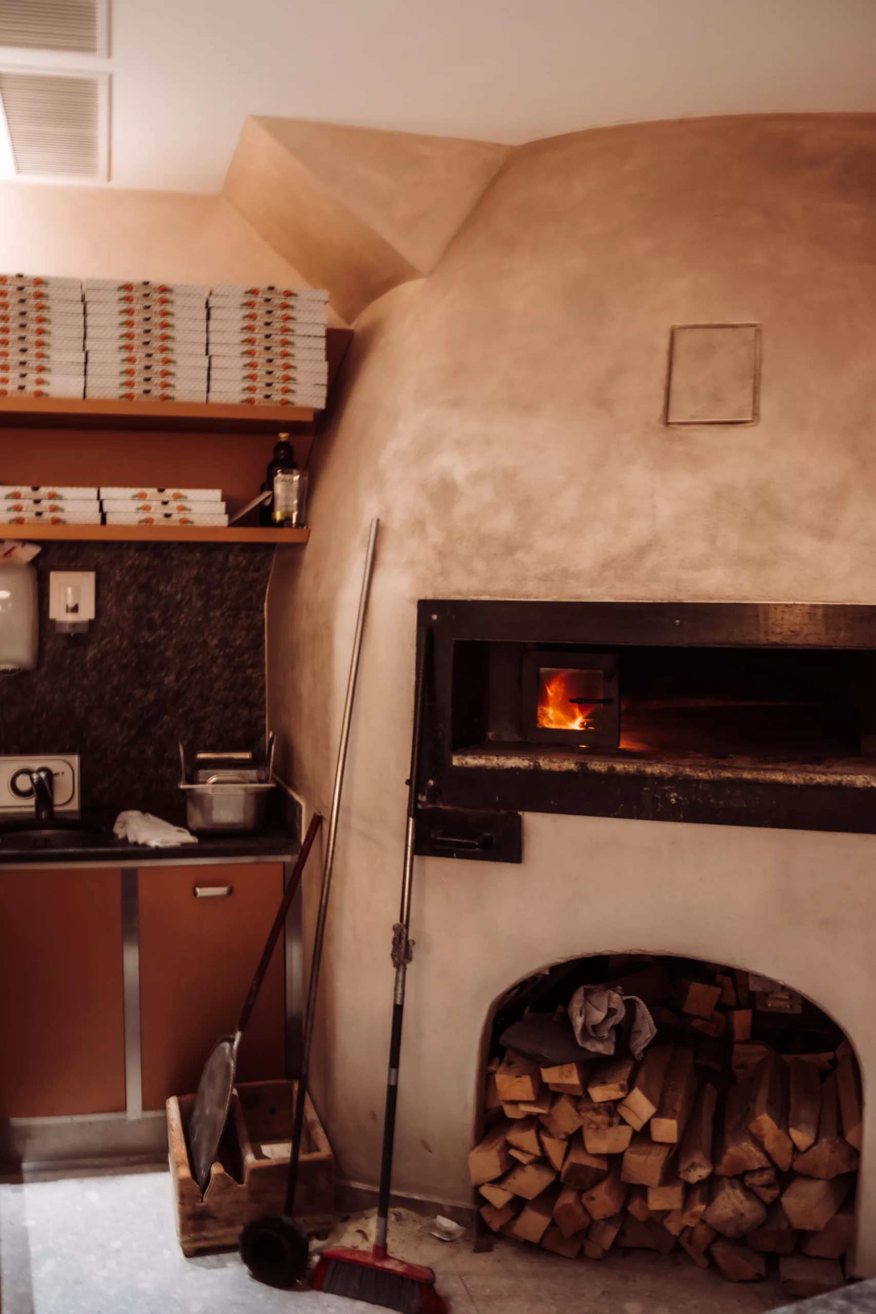 Beautiful pizza oven in Hotel Sonne Pizzeria and Restaurant