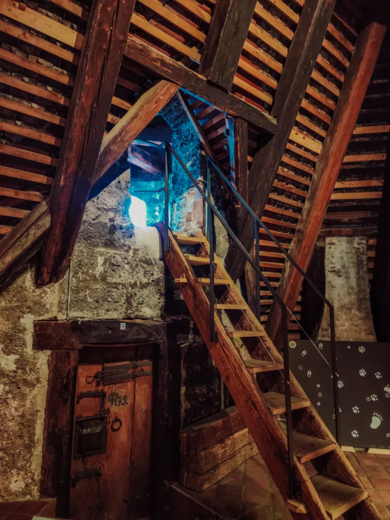 stairs to the turret at Thun Castle, Interlaken