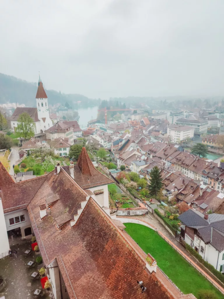 Views from the turret at Thun Castle, Interlaken