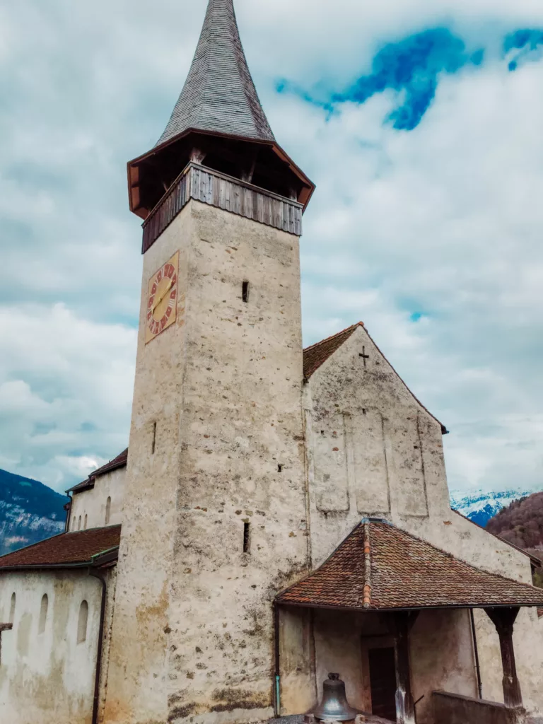 Spiez Castle on Thun Lake Interlaken