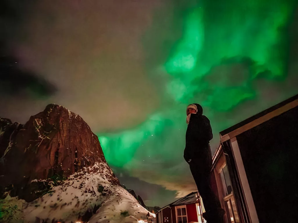 Northern Lights at Eliassen Rorbuer