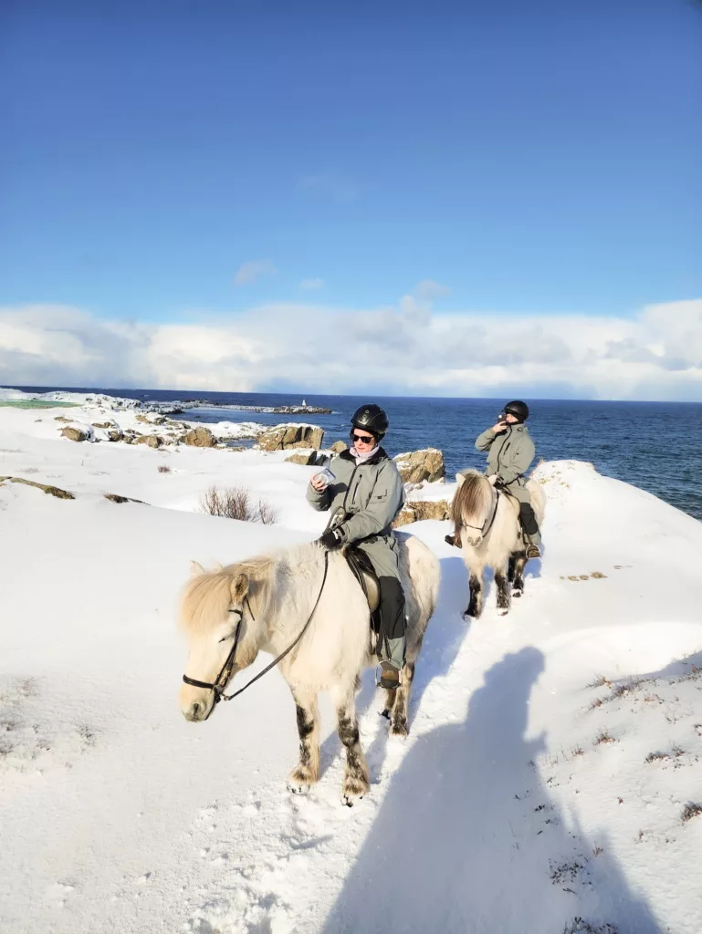 ready to ride at Hov Gard, best Lofoten Islands activity