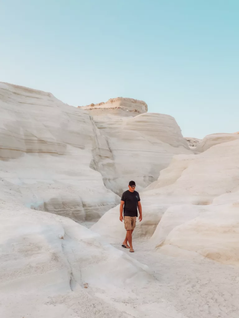 Sarakiniko Beach on Milos