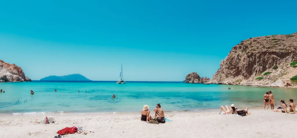 Best beaches on Milos, Plathiena beach