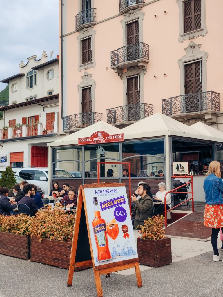 Cheapest aperol spritz in Lake Como