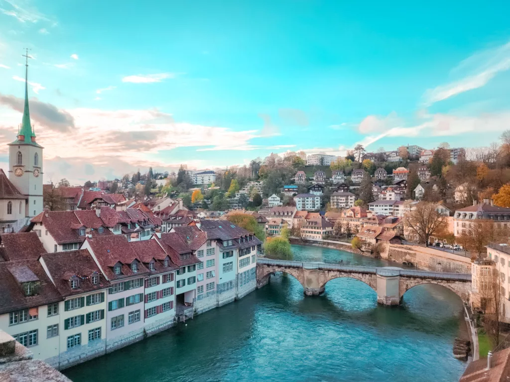Bern viewpoint of old town
