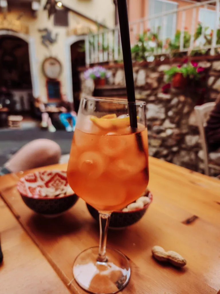 Drink aperitivo at Taverna Don Nino, aperol spritz!