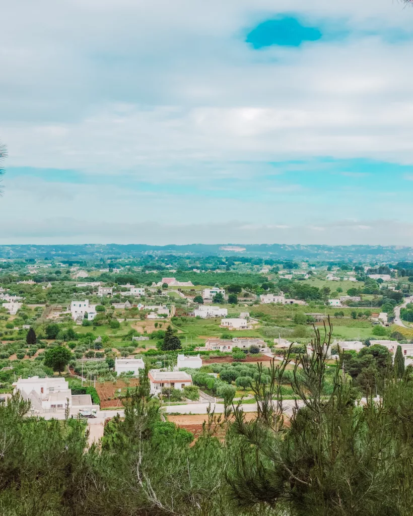 Views over the Valle d'Itra from Cisternino, Puglia, Italy