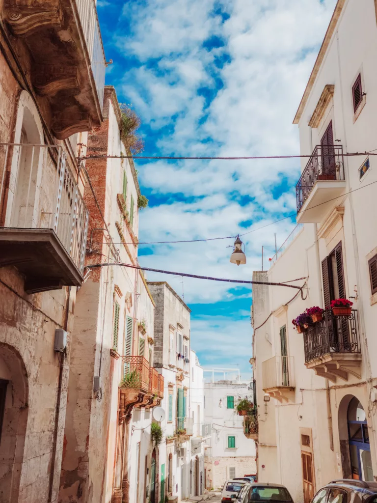 Pretty details of Ostuni, Puglia