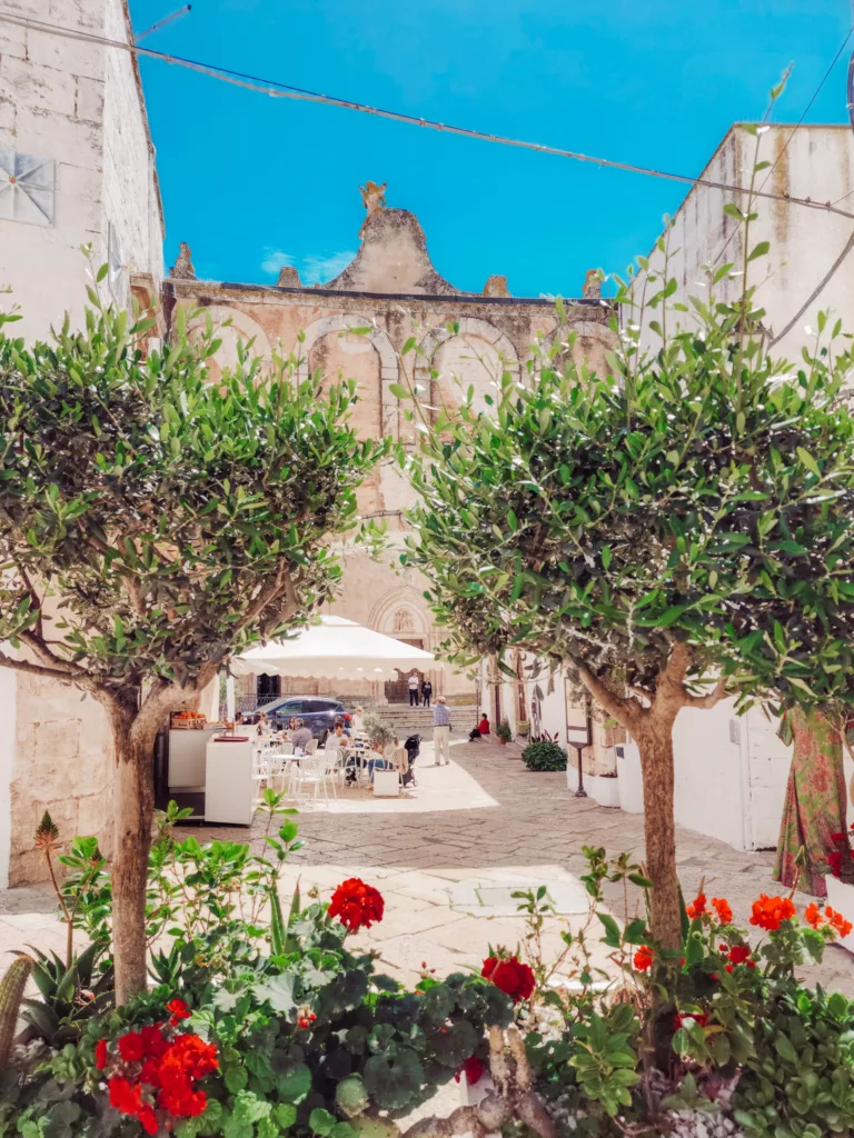 Pretty details of Ostuni, Puglia