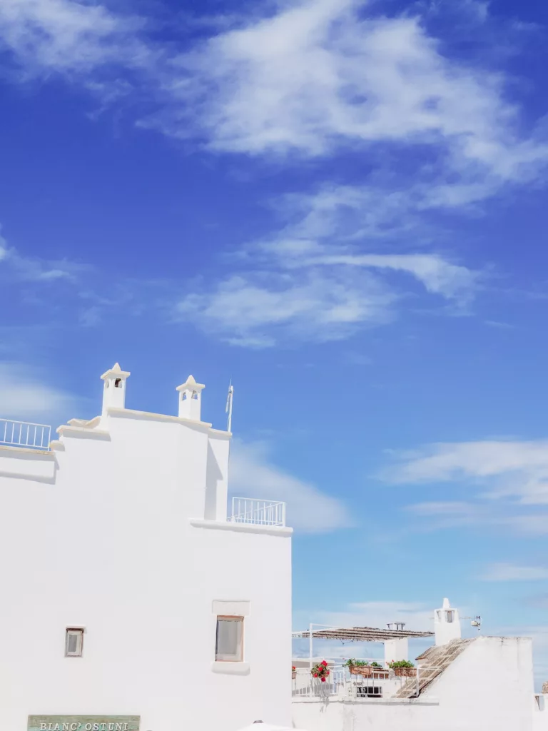 Pretty details of Ostuni, Puglia