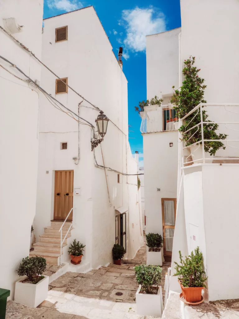 Pretty details of Ostuni, Puglia