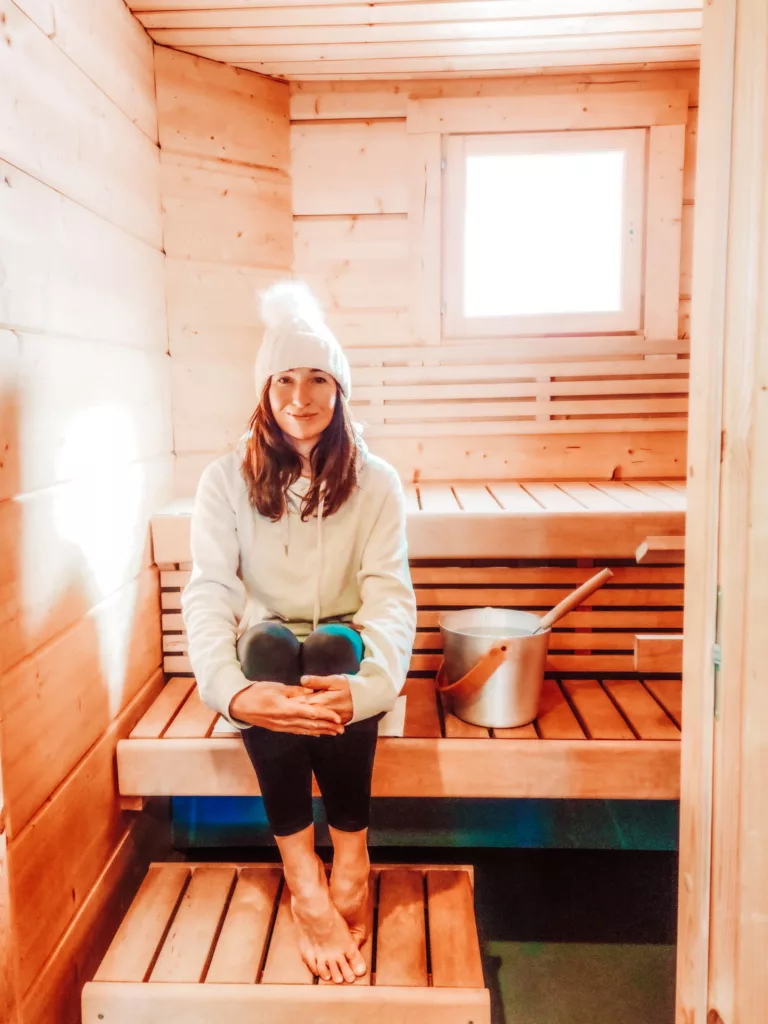 The Finish sauna at Arctic Snow Hotel Lapland Finland