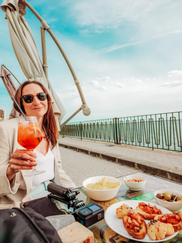 Aperitivo at Mikatu on the Lungamore at Ortigia, Sicily