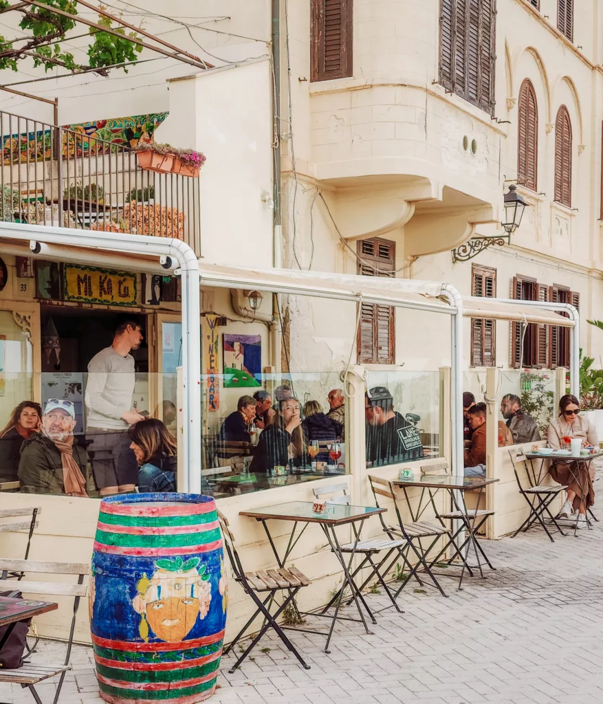 Aperitivo at Mikatu on the Lungamore at Ortigia, Sicily