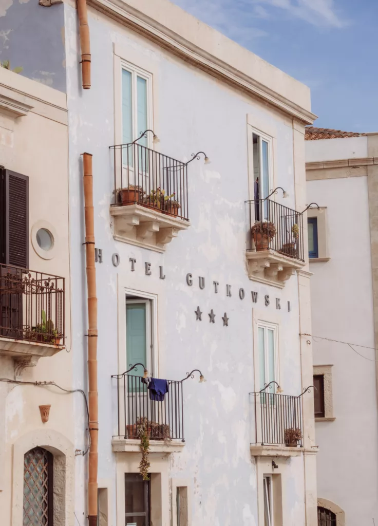 Hotel gutkowski in Ortigia Sicily