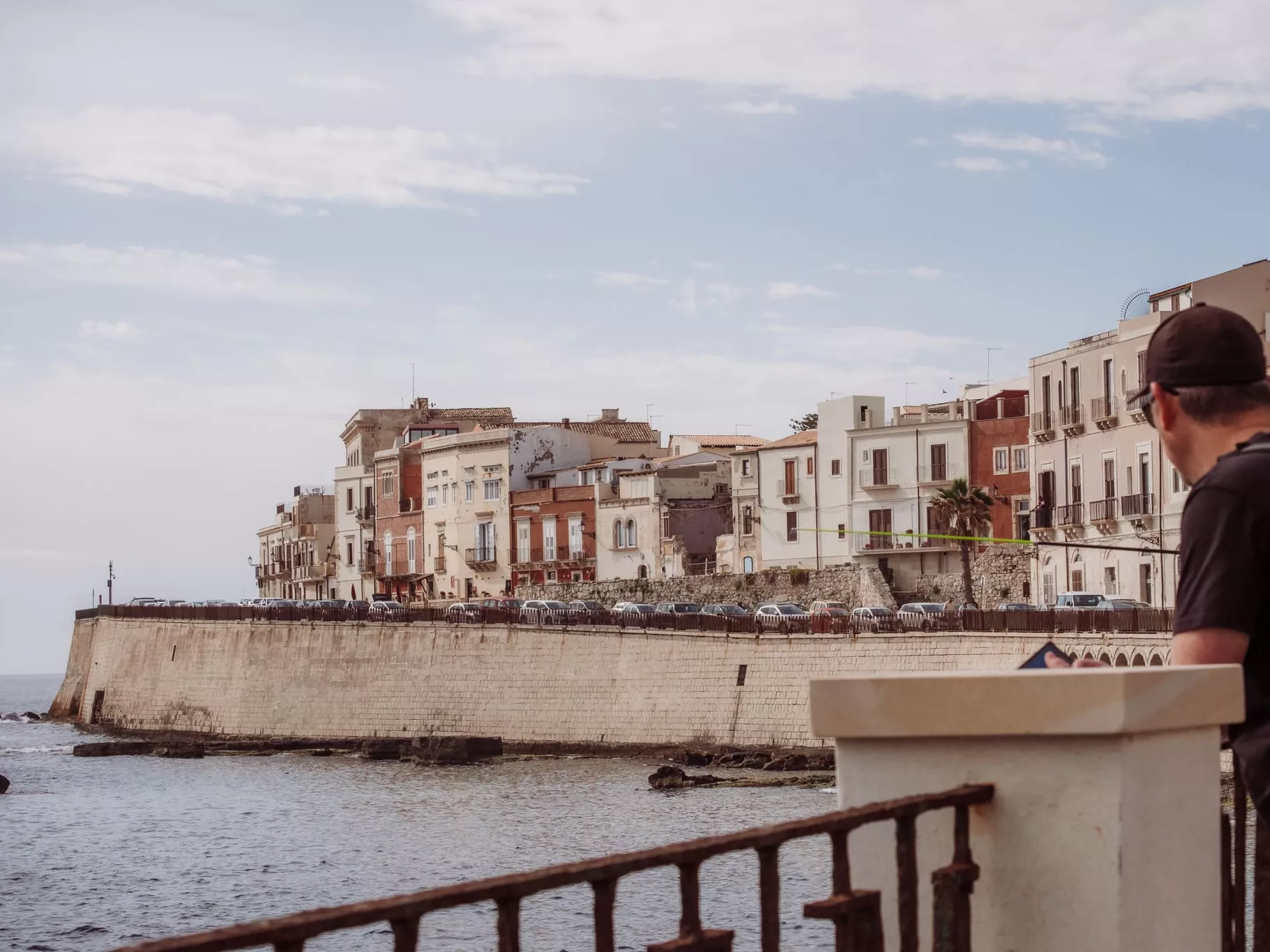 Views of the waterfront at Ortigia Siracusa Sicily Italy