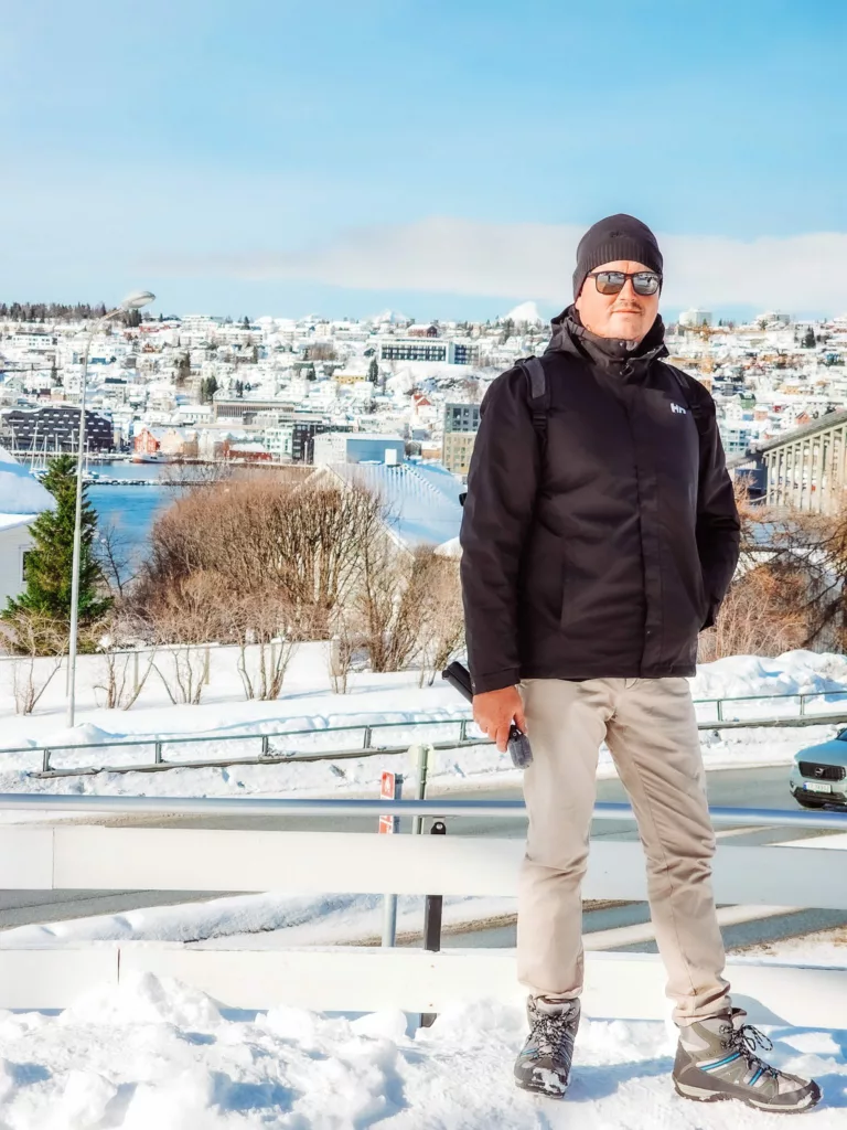 Mike in his Helly Hansen jacket perfect for a trip to Norway