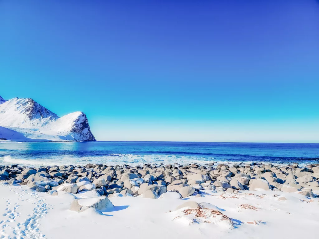 Unstad Beach Lofoten Norway