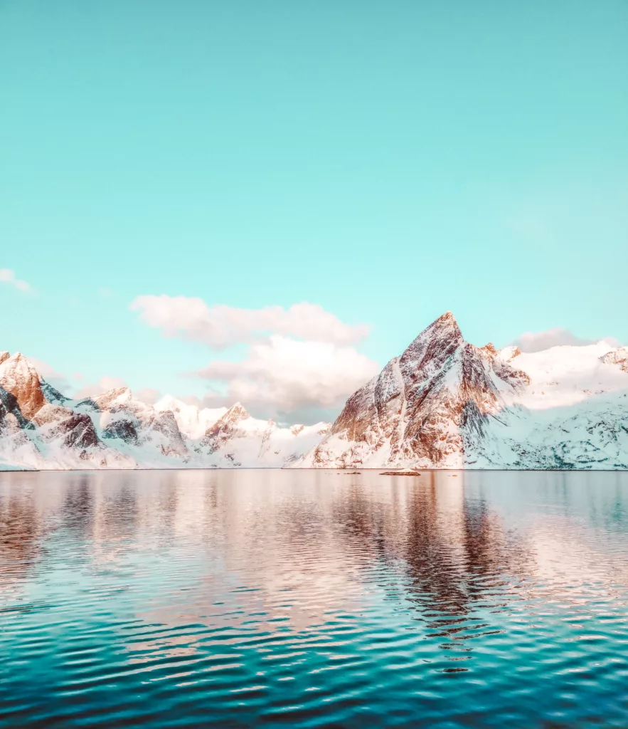 beautiful Reine Fjord from Elassien Rorbuer