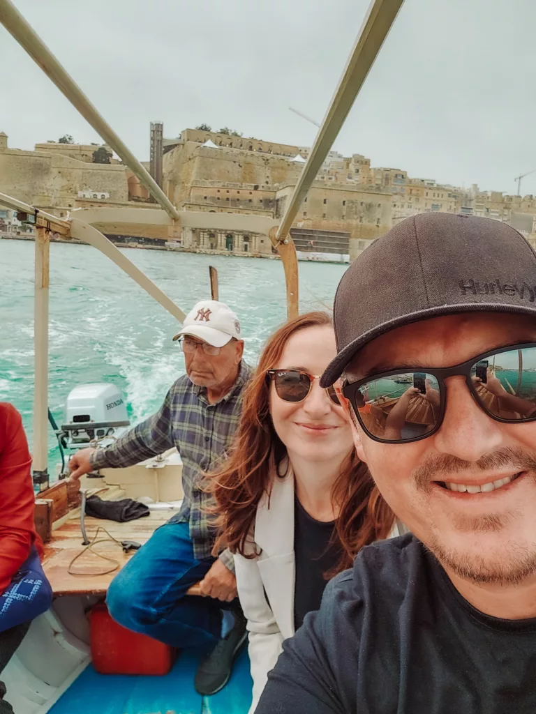 The local boats and tours between Valletta and Birgu,
Malta
