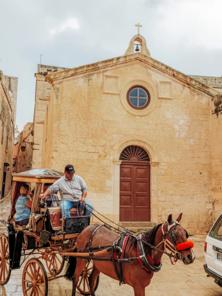 horse carriages in Mdina Malta