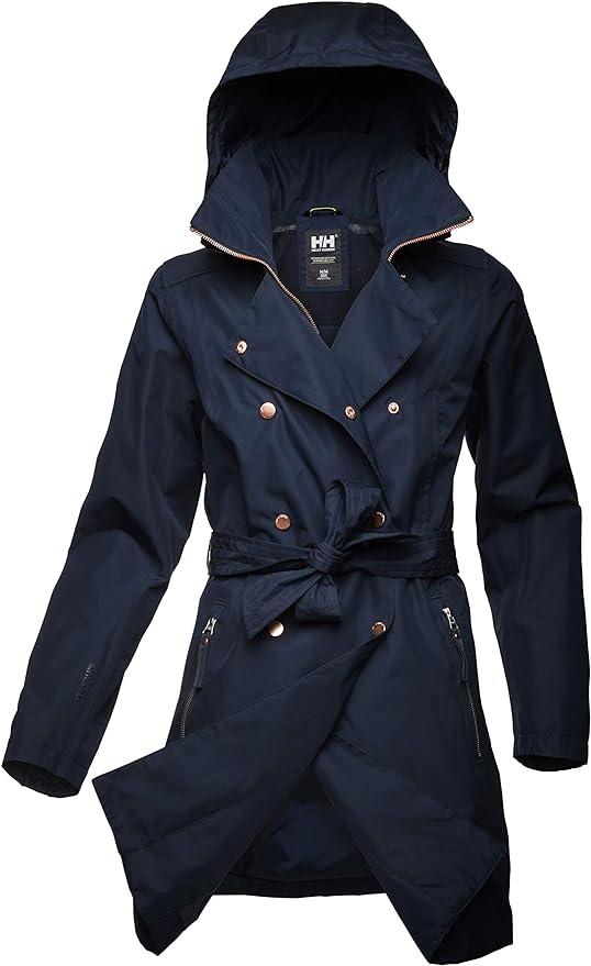 Womens Helly Hansen trench coat is fashionable and waterproof! So important for your Norway trip.
