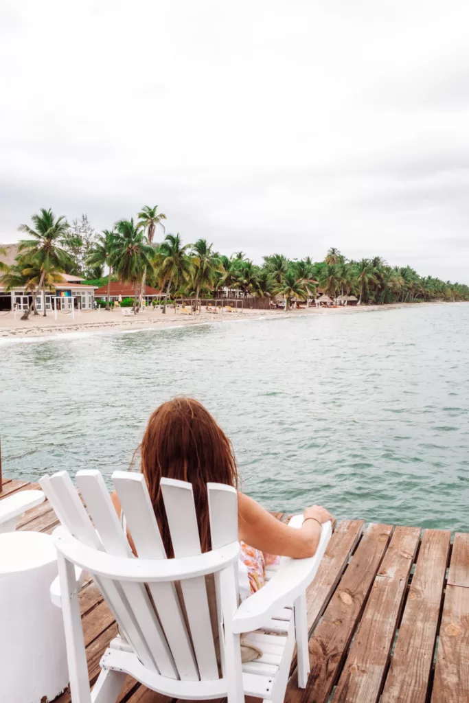 the beautiful beachfront at the Lodge at Jaguar Reef Belize